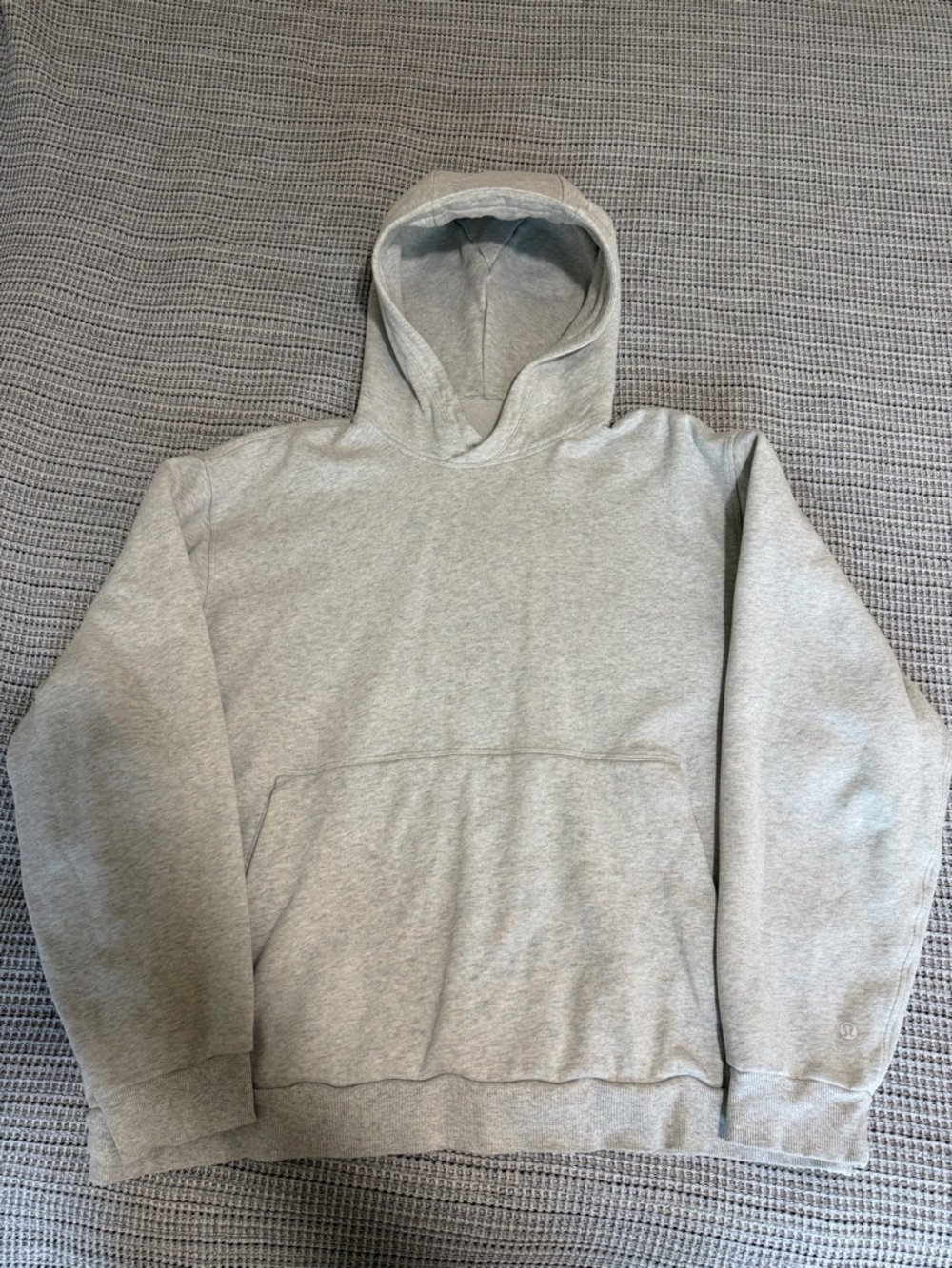 lululemon athletica Heather Gray Hooded Pullover Sweatshirt